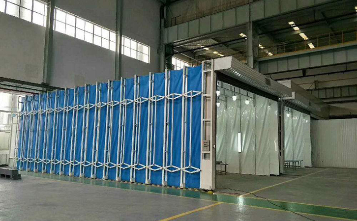 伸缩式喷漆房有哪些特点